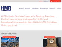 Tablet Screenshot of hmr-international.de